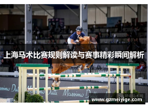 上海马术比赛规则解读与赛事精彩瞬间解析